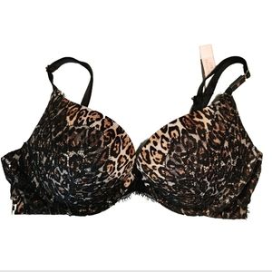 Victoria's Secret Very Sexy Leopard & Lace Push Up Bra NWT